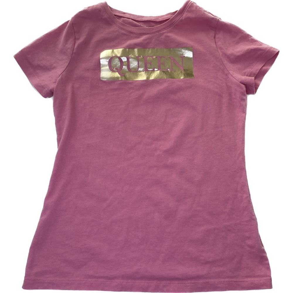 Pink gold t-shirt Queen Place xs/s petite Barbie